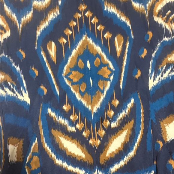 Farm Rio Blue Pineapple Ikat LENZING™ ECOVERO™ Viscose Maxi Dress. - Picture 5 of 9